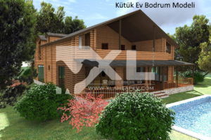 ahşap kütük ev bodrum